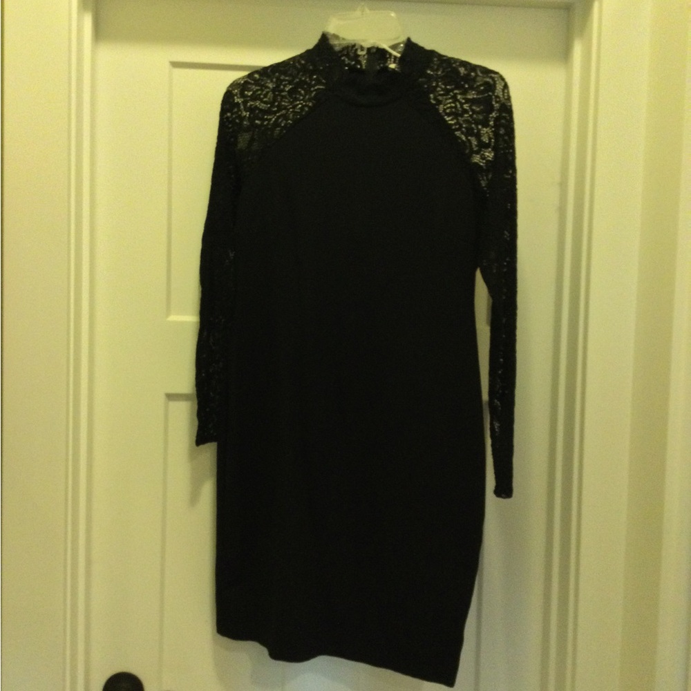 Elegant Black Lace Sleeve Dress SPECIAL ***3 for $25